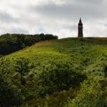 Der Turm von den Silkeborg-Inseln aus gesehen