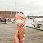 ice cream with sønderborg castle in the background