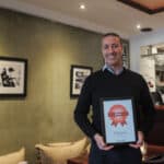 il padrino receives the diploma for Jutland's best pizza